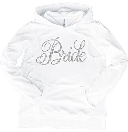 Bride Rhinestone Flirty Pullover Hoodie