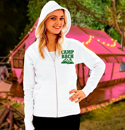 Camp Bach Small Green Lightweight Hoodie