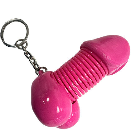 Wiggle Pecker Shaped Keychain - Pink