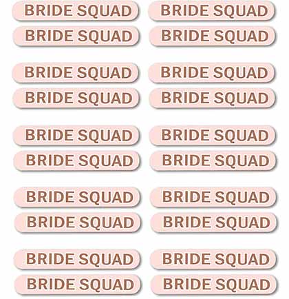 Bride Squad Rose Gold Nail File Set
