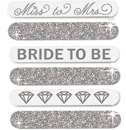 Bridal Silver Nail File Set