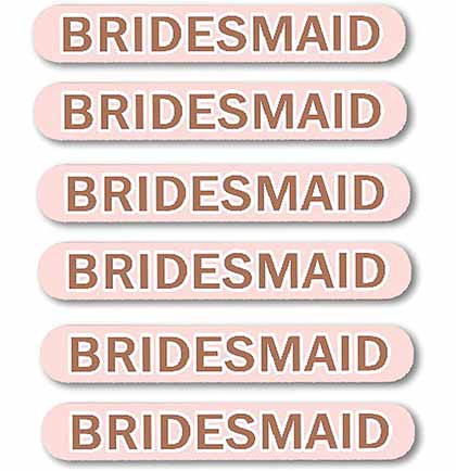 Bridesmaid Nail File Set