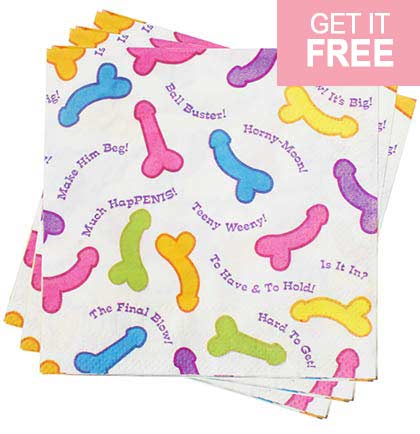 Risque Bachelorette Party Napkins