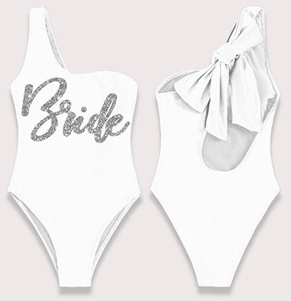 Bride One Shoulder Swimsuit
