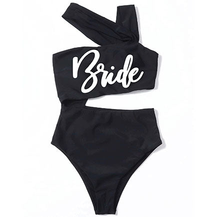Bride White Glam Cut-Out Swimsuit