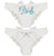 Glam Bride White Bow Back Panty