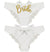 Bride Diamond White Bow Back Panty