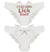 Lick Itself White Bow Back Panty