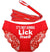 White Lick Itself Red Bikini & Red Whip Set