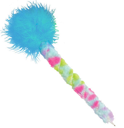 Turquoise Multi-Colored Feather Pen