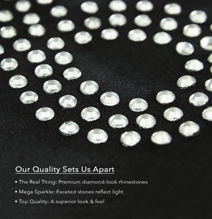 Custom Rhinestone Sash - Small Caps