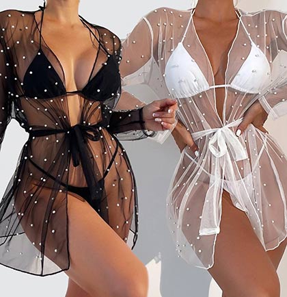 Pearl Bridal Top Cover Up