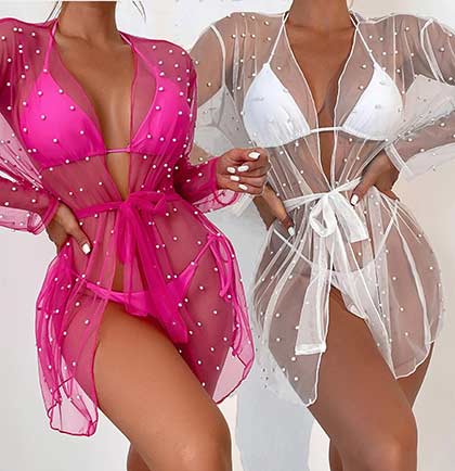 Pearl Bridal Top Cover Up