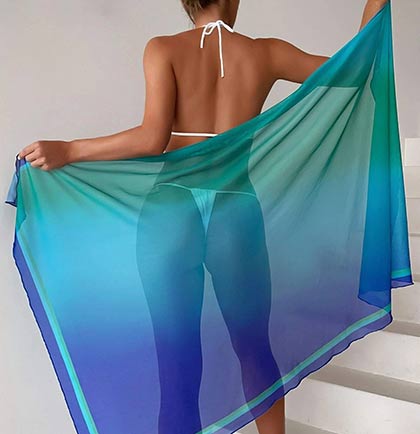 Blue Ombre Sarong