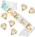 Last Toast Bride to Be Diamond Gold White Sash & Diamond Hair Clip - Set of 7