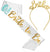 Last Toast Bride to Be Diamond Gold White Sash & Gem Bride Headband - Set of 2