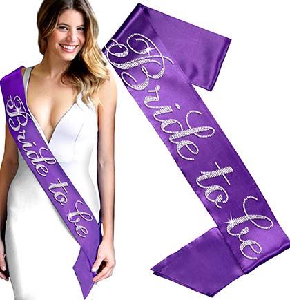 Flirty Bride To Be Rhinestone Sash
