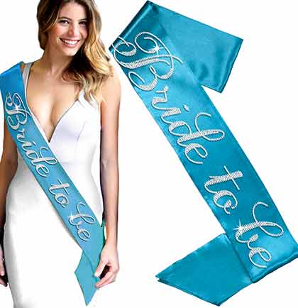 Flirty Bride To Be Rhinestone Sash