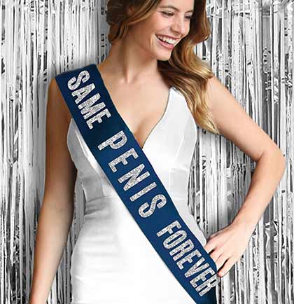 Same Pen*s Forever Satin Sash