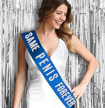 Same Pen*s Forever Satin Sash