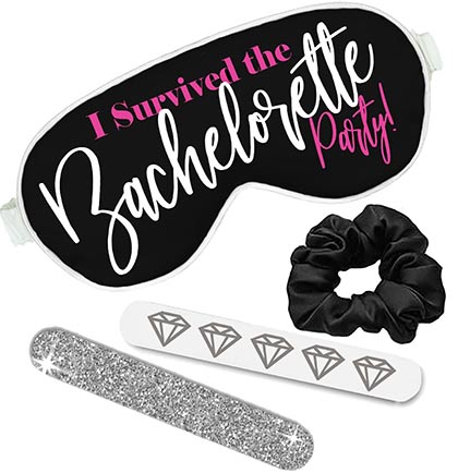 I Survived The Bachelorette Party Mask, Scrunchie & Nail File Set