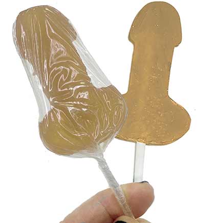 Caramel Penis Shaped Lollipop Sucker
