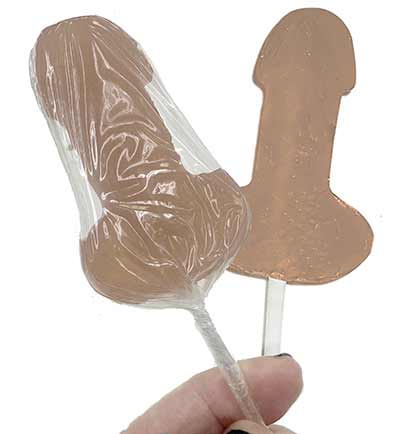 Milk Chocolate Espresso Penis Shaped Lollipop Sucker