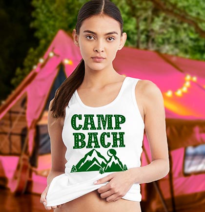 Camp Bach White Tank Top