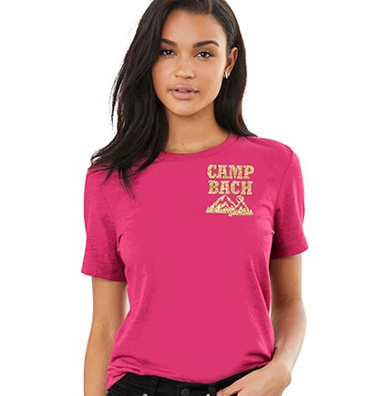 Gold Glitter Camp Bach Tshirt