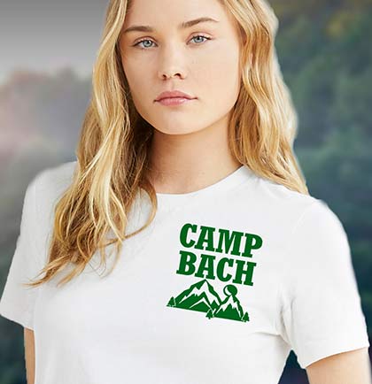 Small Green Camp Bach Tshirt