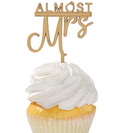 Almost Mrs. Gold Toppers - Set of 10