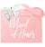 Maid of Honor White Glam Large Canvas Tote with White Bow