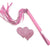 Light Pink Heart Shaped Glitter Pasties & Whip Set