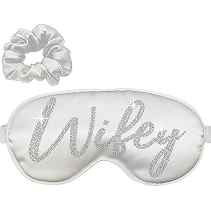 Rhinestone Wifey Sleep Mask & Scrunchie