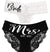 Glam Bride & The Mrs. White & Black Panty Set 2pc
