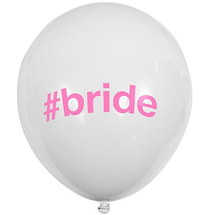 #Bride Balloons - Set of 12