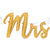 Mrs Script Gold Mylar Balloon - 27"