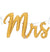 Mrs Script Gold Mylar Balloon