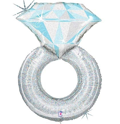 Wedding Ring Shaped Mylar Balloon, Bachelorette Decorations