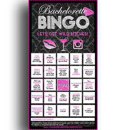 Bachelorette Party Bingo Game Download