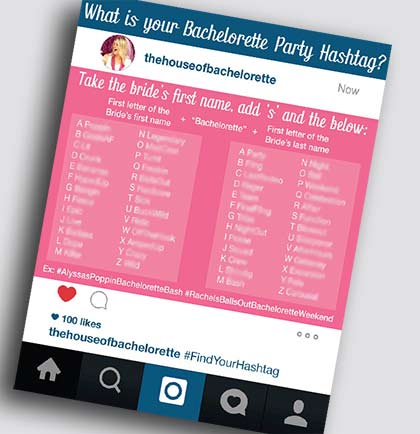 Bachelorette Party Hashtag Creator Download