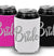 Bride Diamond Silver Glitter Can Cover