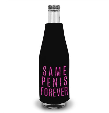 Same Pen*s Forever Pink Glitter Bottle Cooler