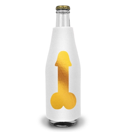 Gold Foil Pecker Bottle Cooler