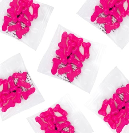 Pink Bachelorette Party Mini Candy Pecker Packs - Set of 6