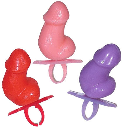 Set of 3 Penis Shaped Lollipop Candy Ring