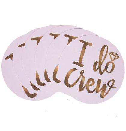 Set of 4 I Do Crew Coasters