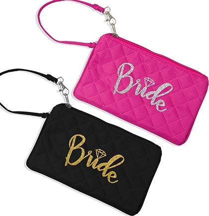Bride Quilted Zipper Pouch