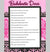 Bachelorette Dares Sheet & Hottie Hunt Stickers - Set of 4