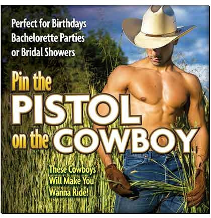 Pin the Pistol on the Cowboy Party Game